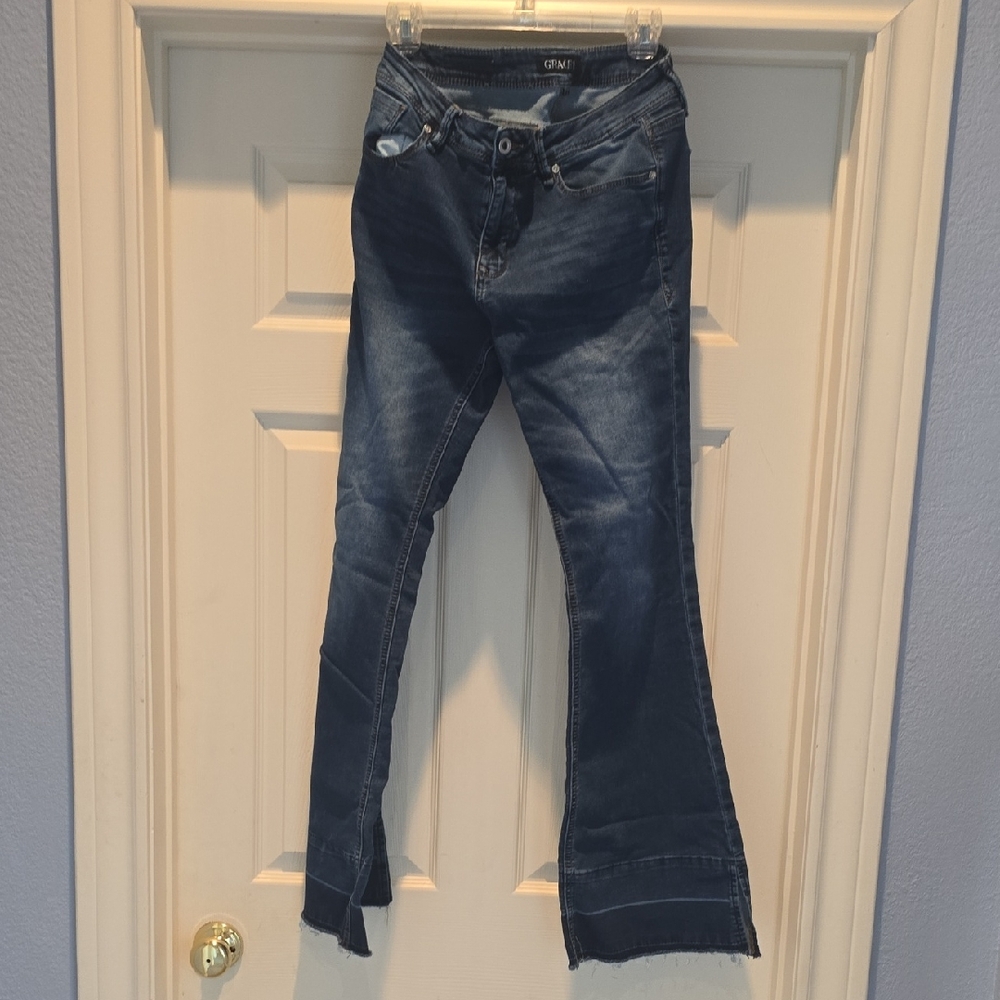 Grace Dark Blue Flare Jeans